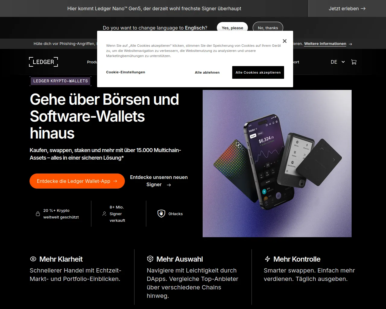 Screenshot of reset-ledgerlive.com