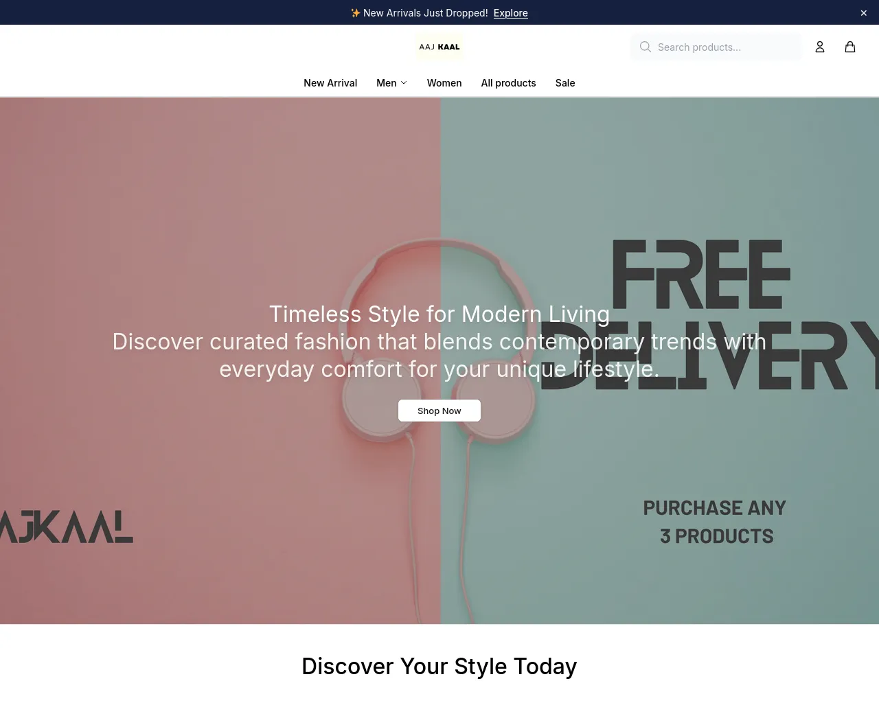 Screenshot of aajkaalhq.shop