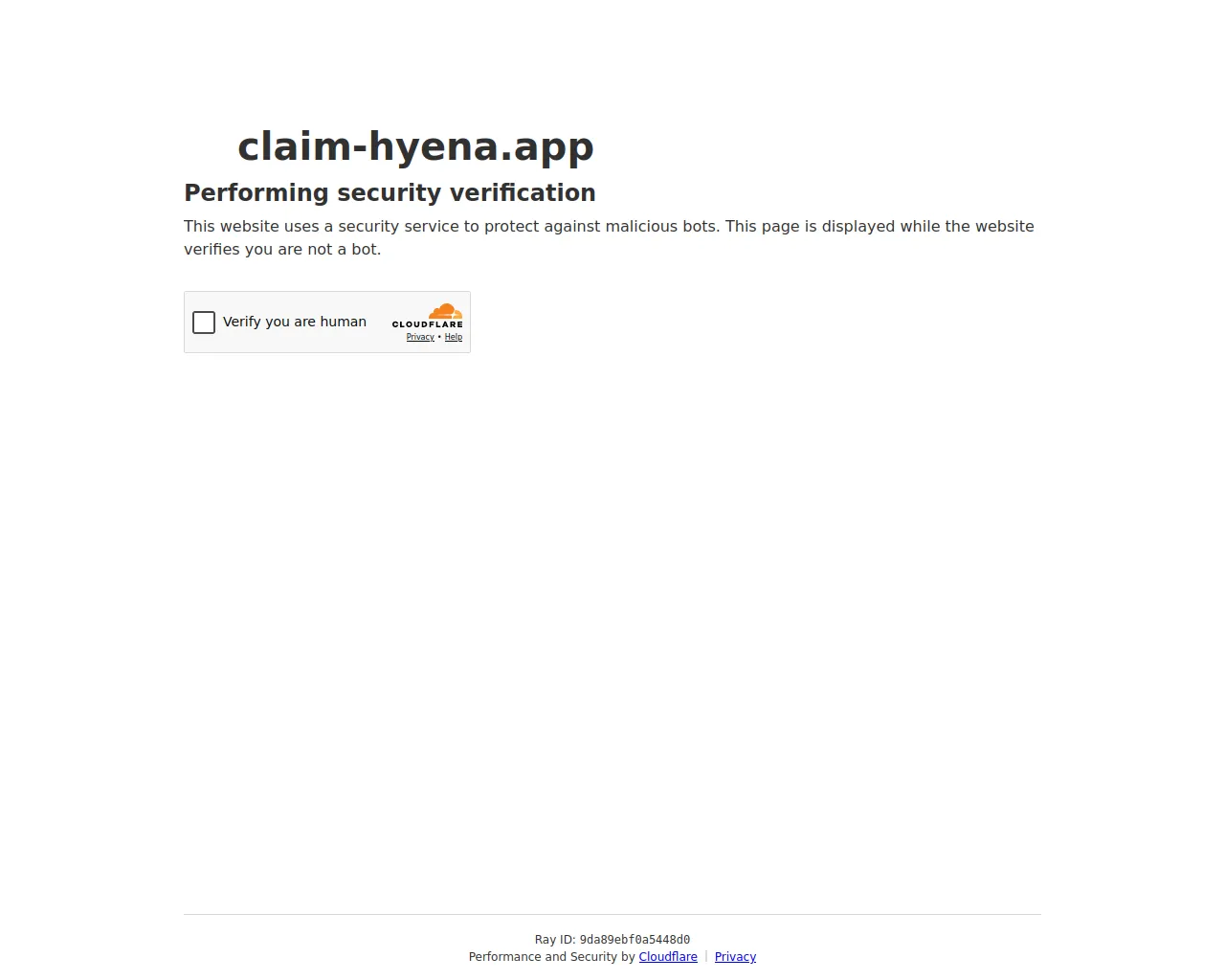 Screenshot of claim-hyena.app