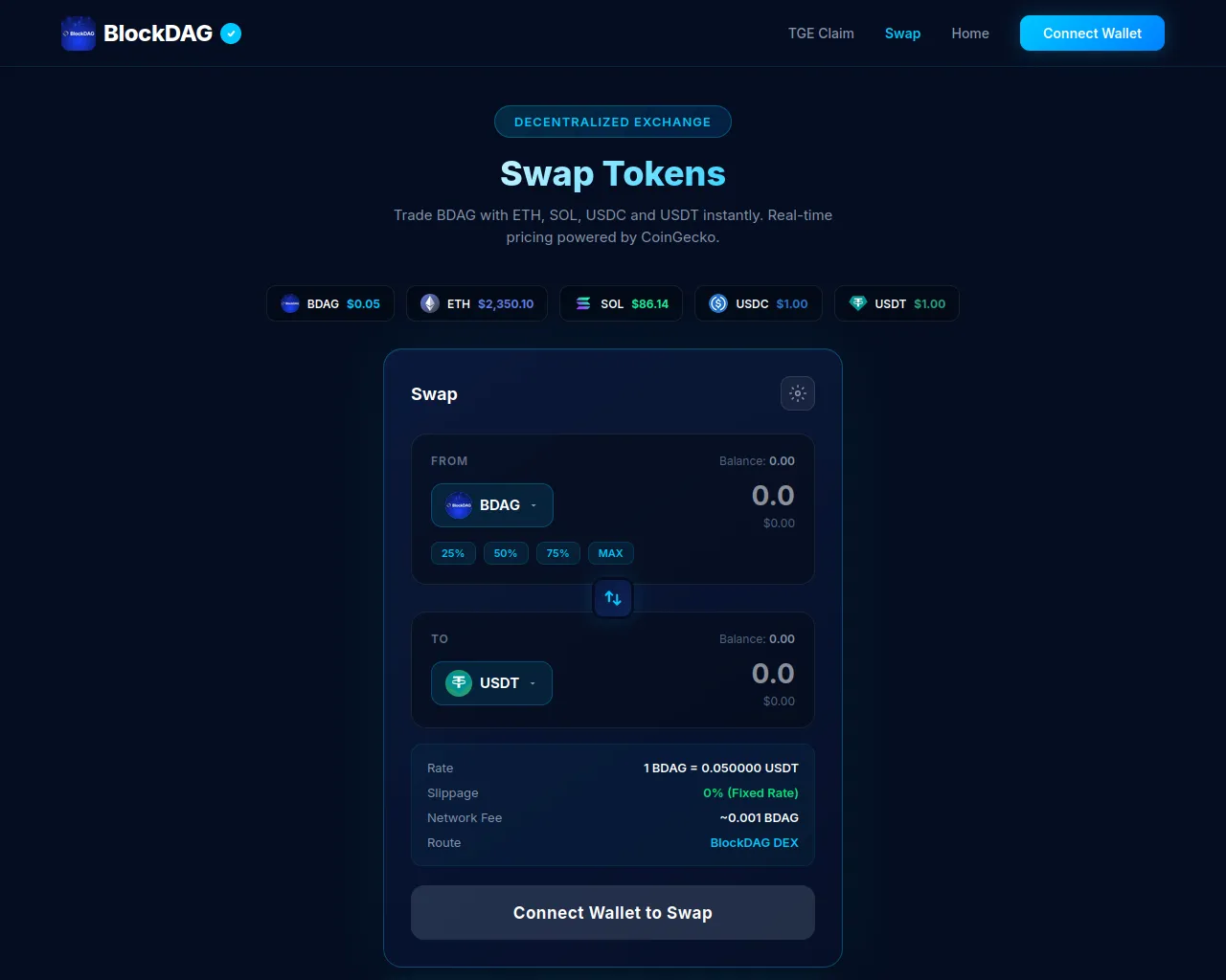 Screenshot of presale-blockdag-3r8.pages.dev