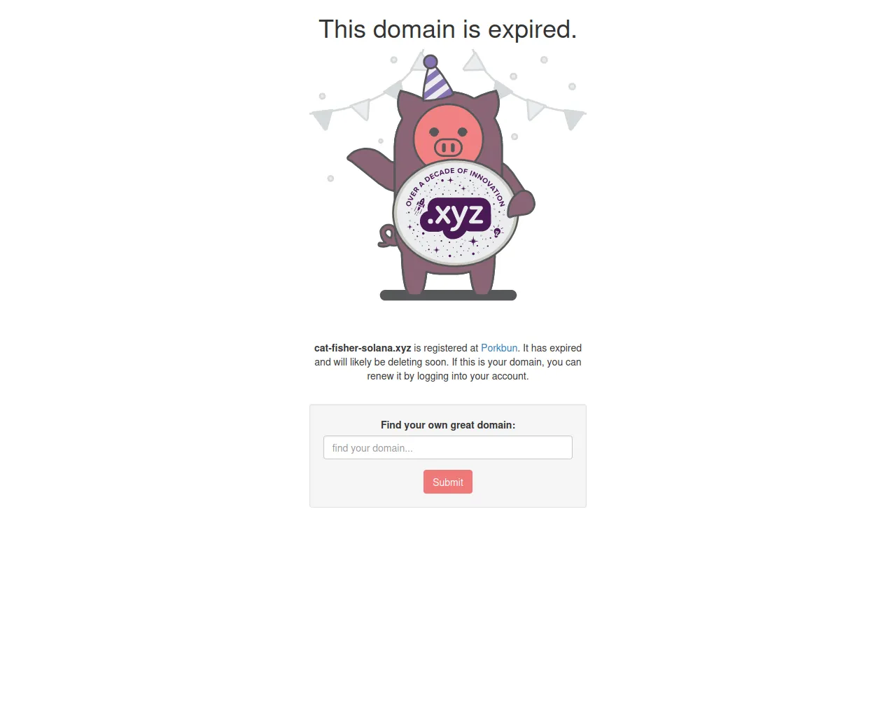 Screenshot of cat-fisher-solana.xyz
