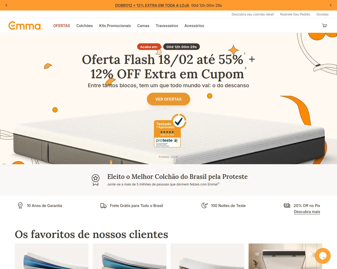 Screenshot of emmaofertabr.com