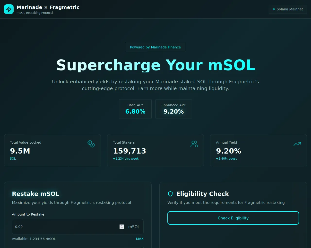Screenshot of marinadefragmetric.com