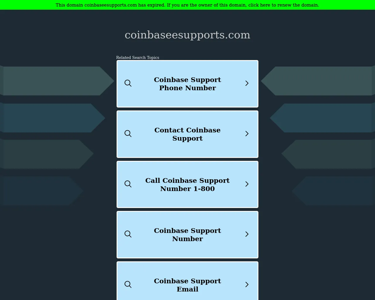 Screenshot of coinbaseesupports.com