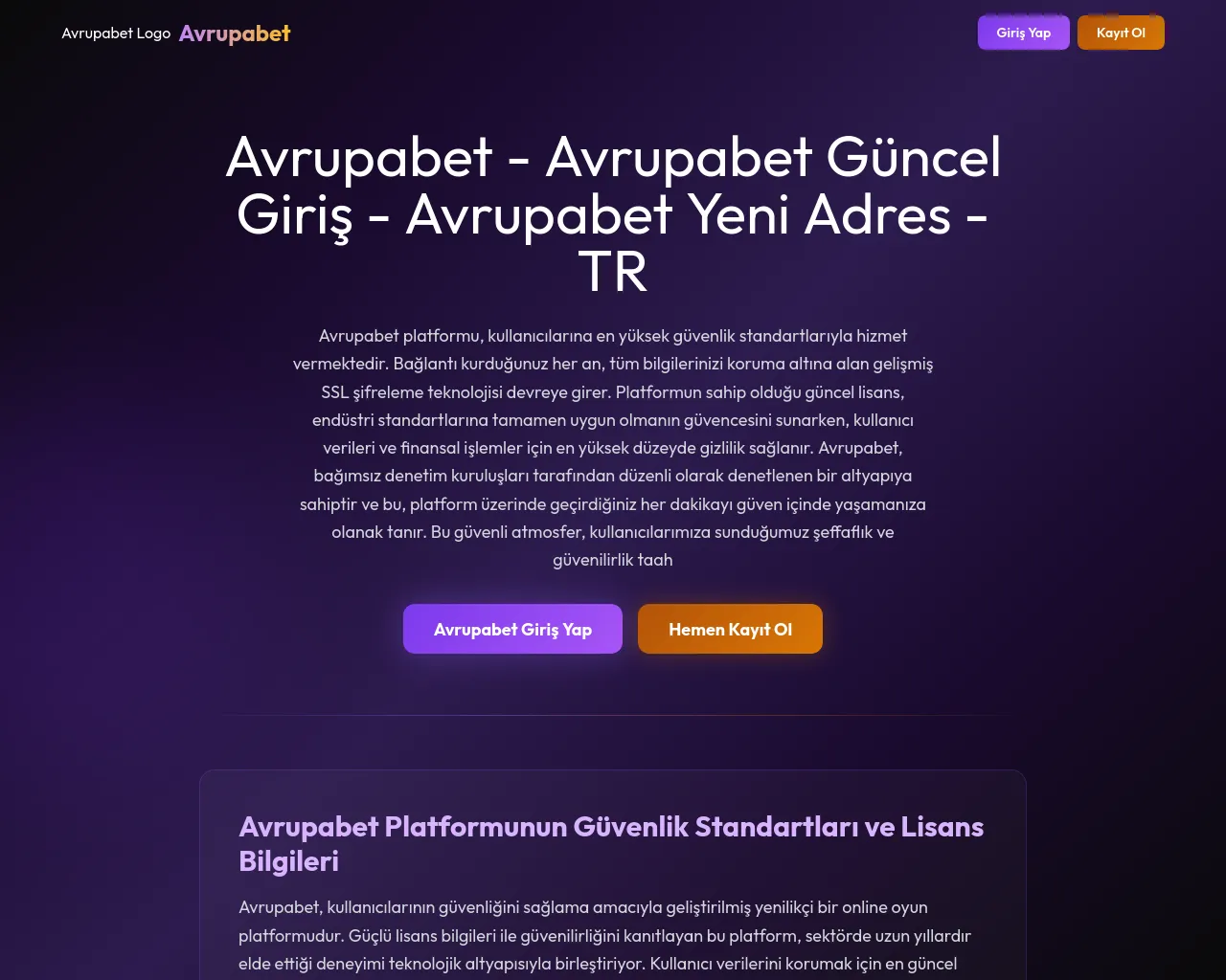Screenshot of m.avrupabet-aktif-giris.site