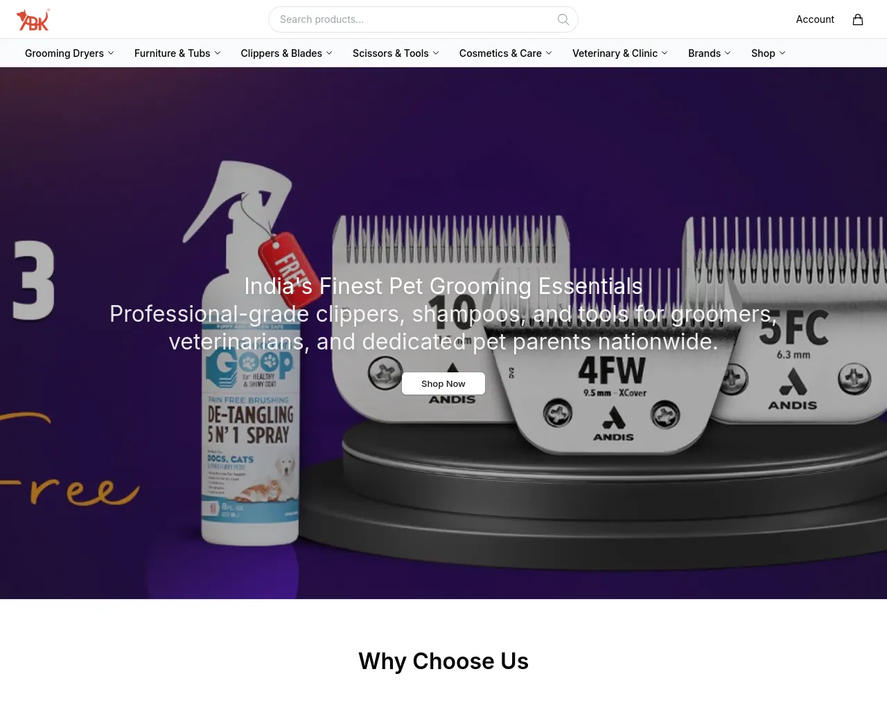 Screenshot of abkgroominghq.shop