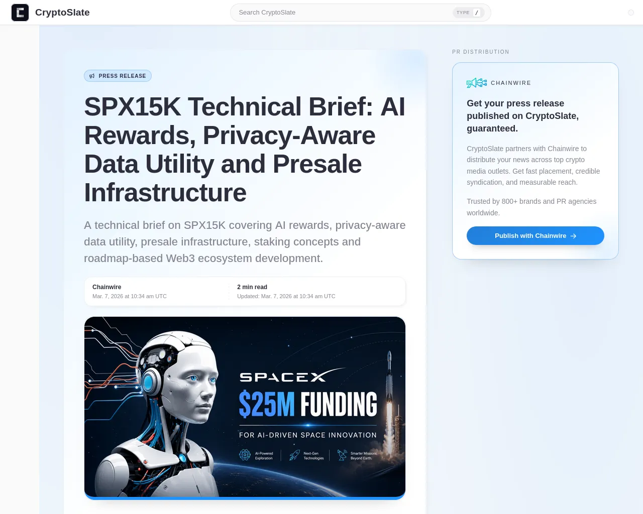 Screenshot of spx15k-cryptoslate.com