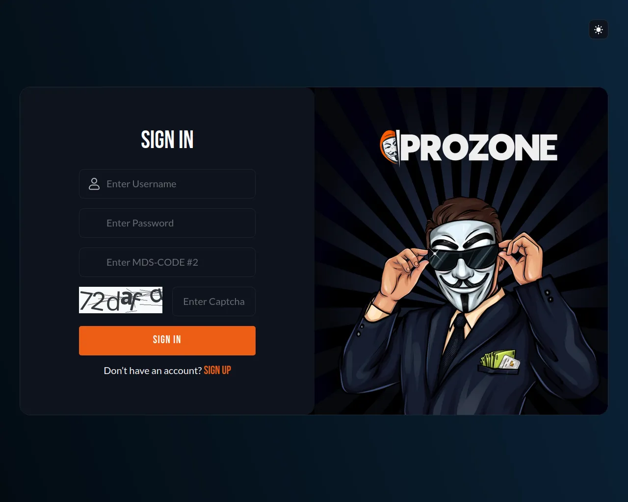 Screenshot of prozone.biz