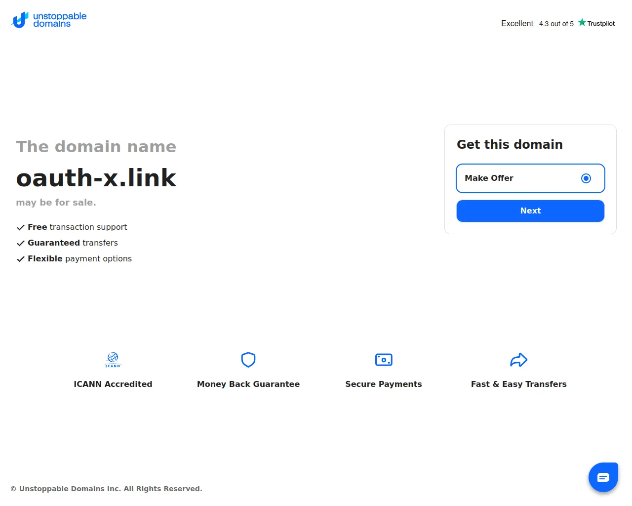Screenshot of oauth-x.link