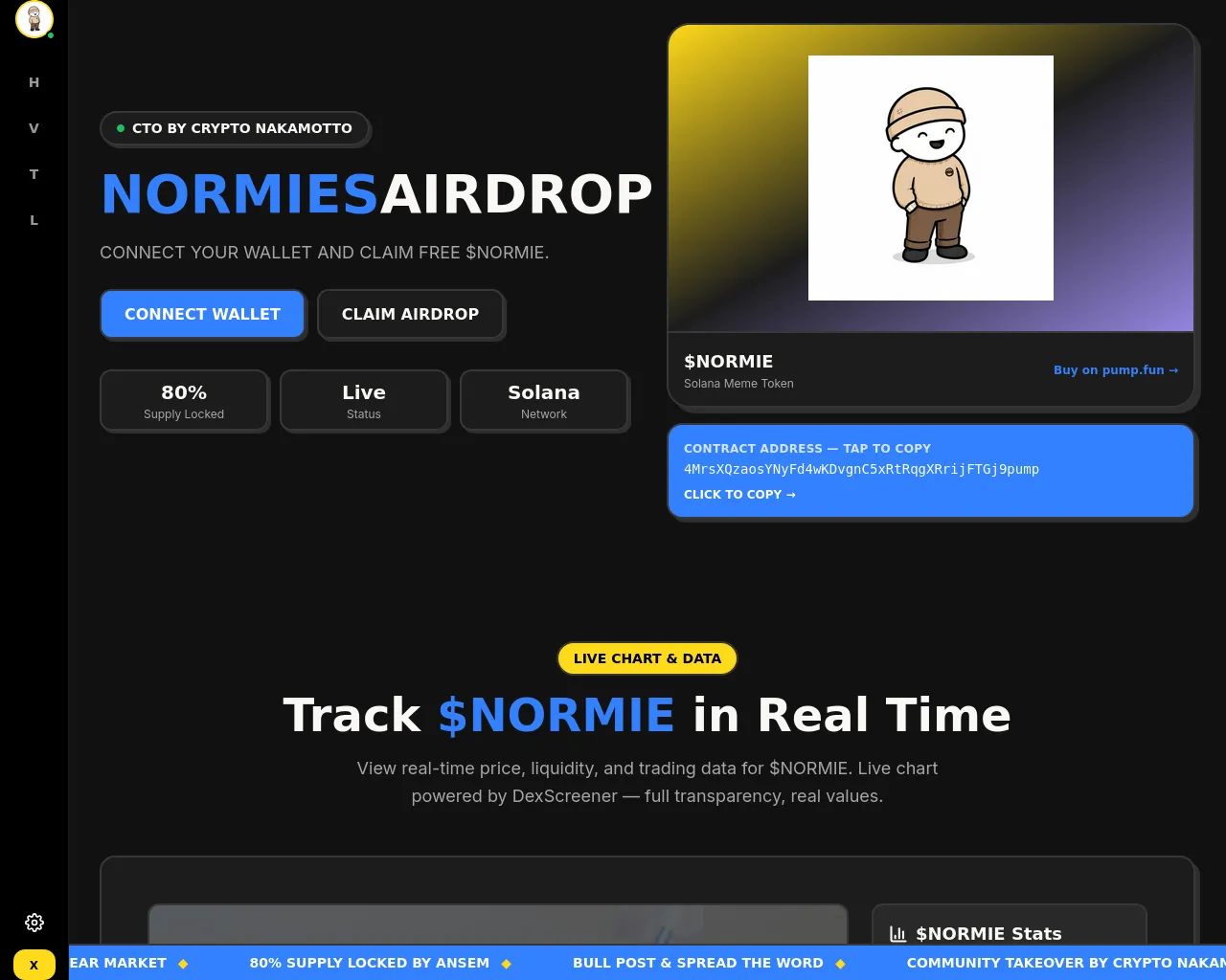 Screenshot of normie.limited-drop.fun