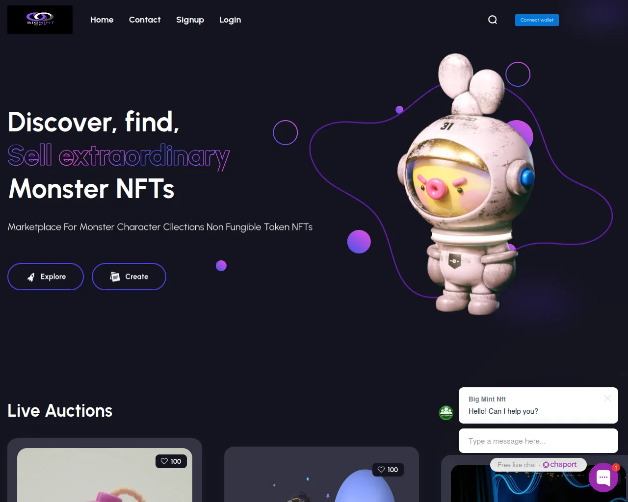 Screenshot of bigmintnft.online