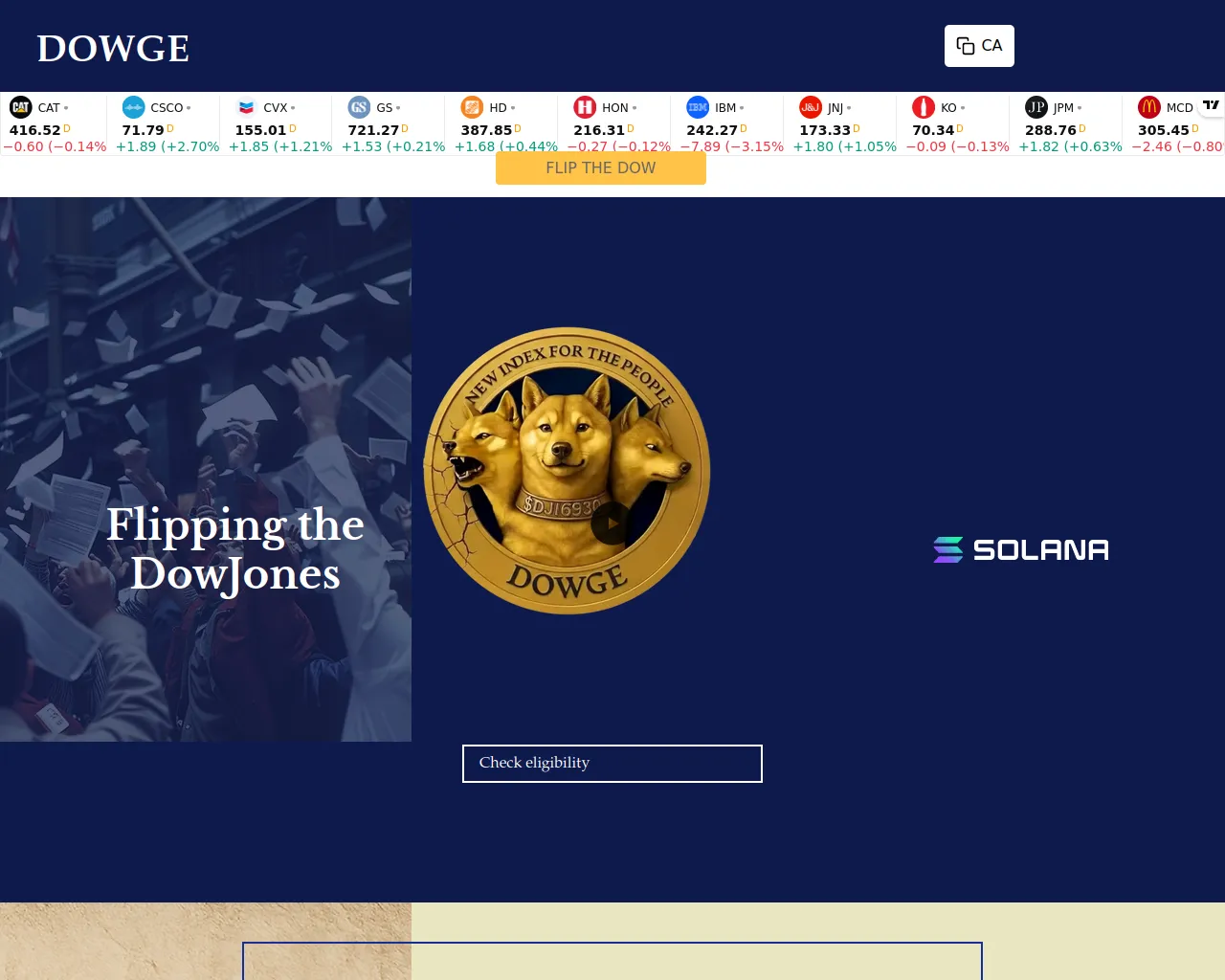 Screenshot of dowgeonsolana.net