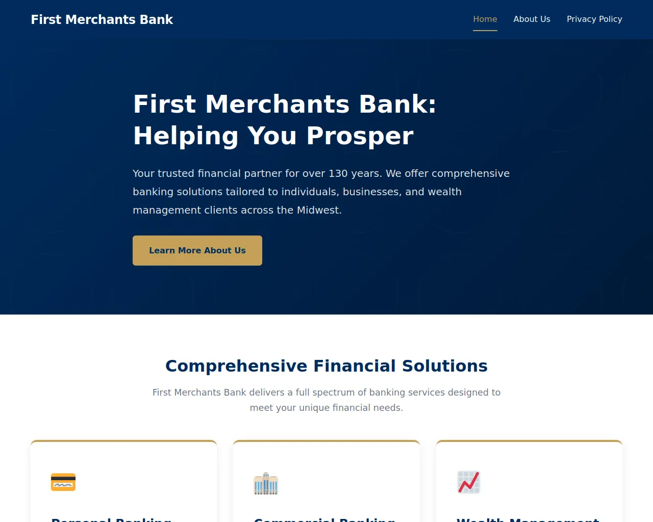 Screenshot of firstmerchantsbank.at