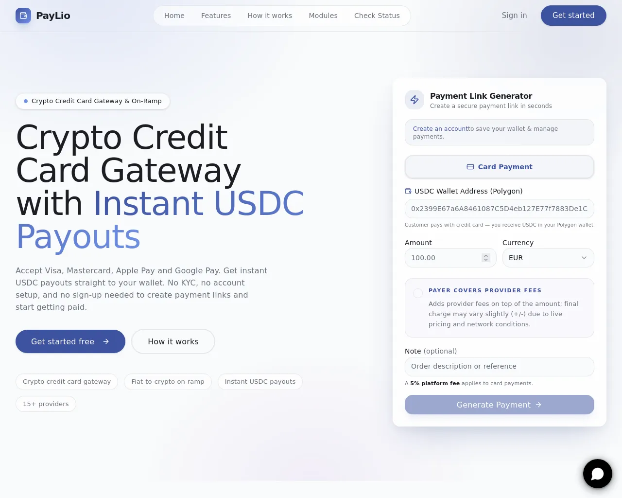 Screenshot of paylio.org