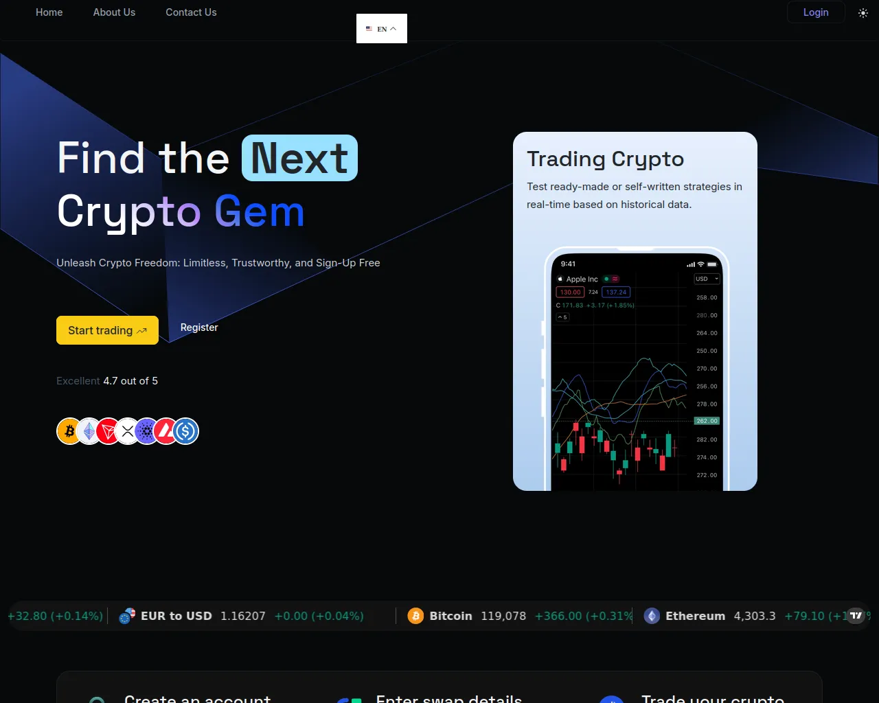 Screenshot of cqt-trade.com