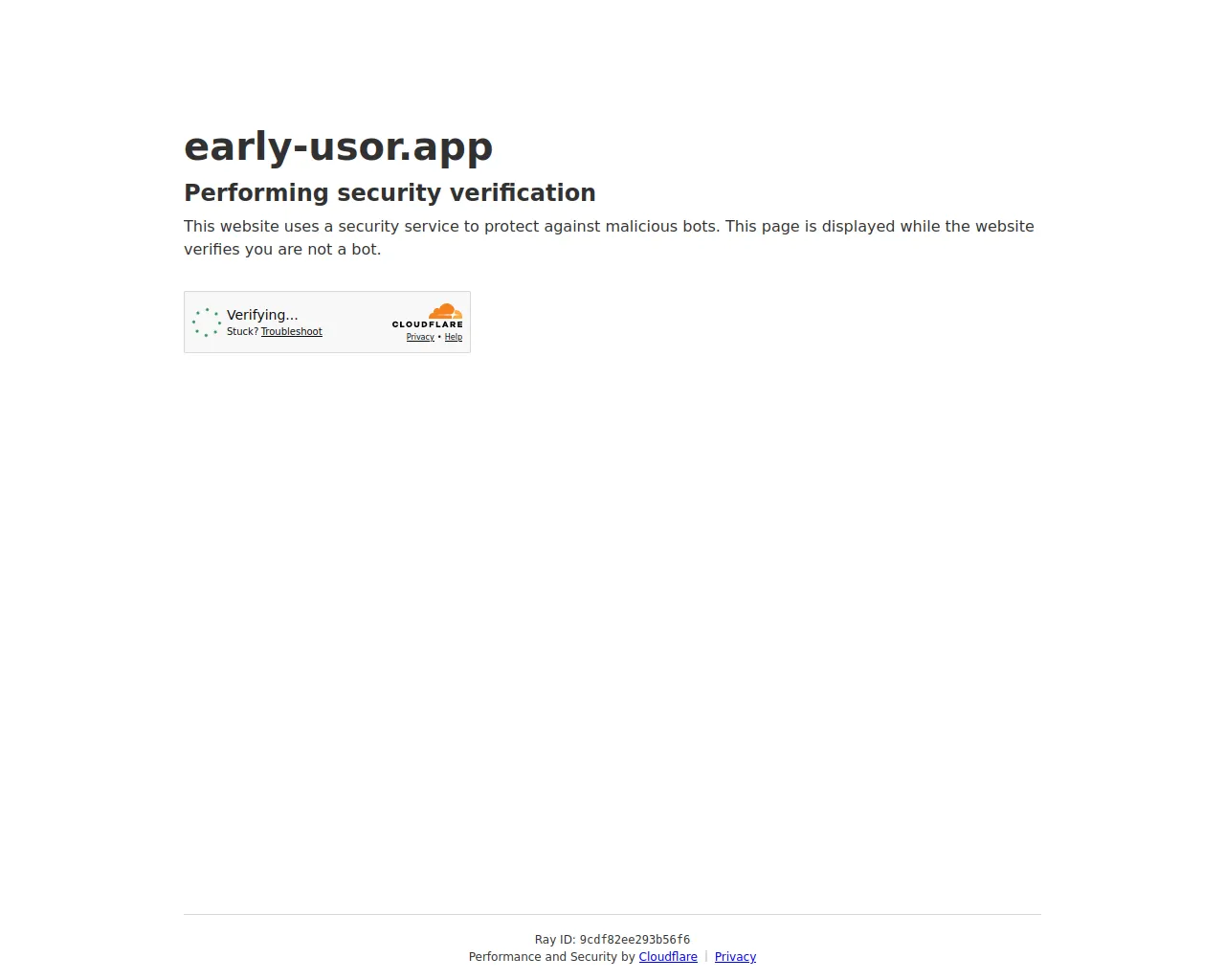 Screenshot of early-usor.app