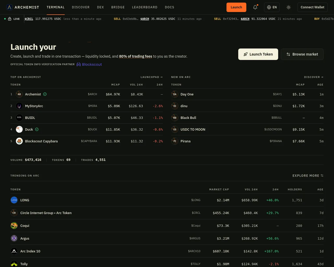 Screenshot of archemist.fun
