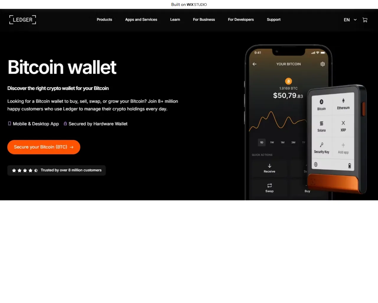 Screenshot of official-platform-en.wixstudio.com