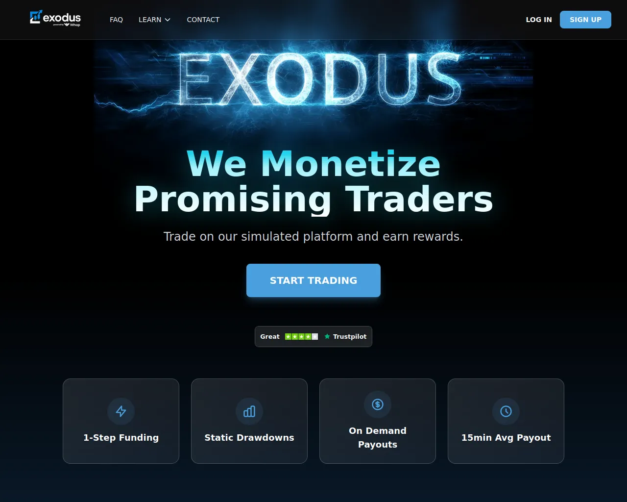 Screenshot of exodusprop.com