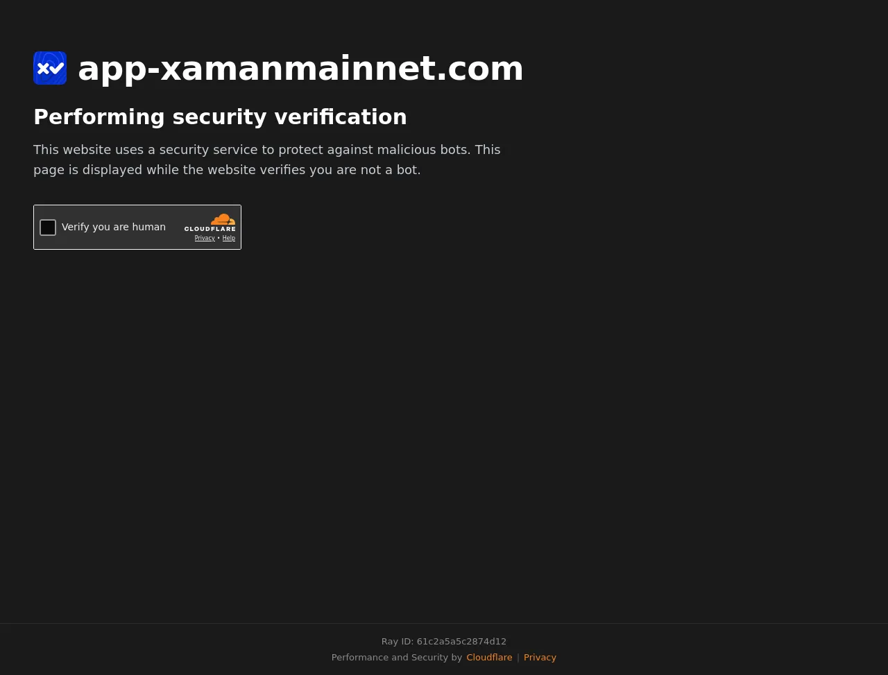 Screenshot of app-xamanmainnet.com