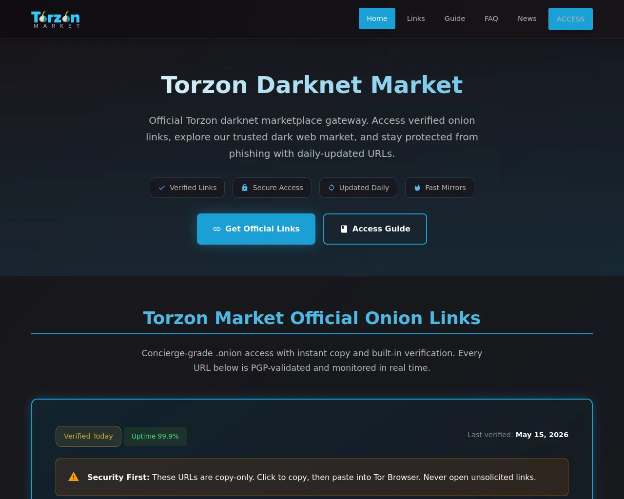 Screenshot of markettorzon.com