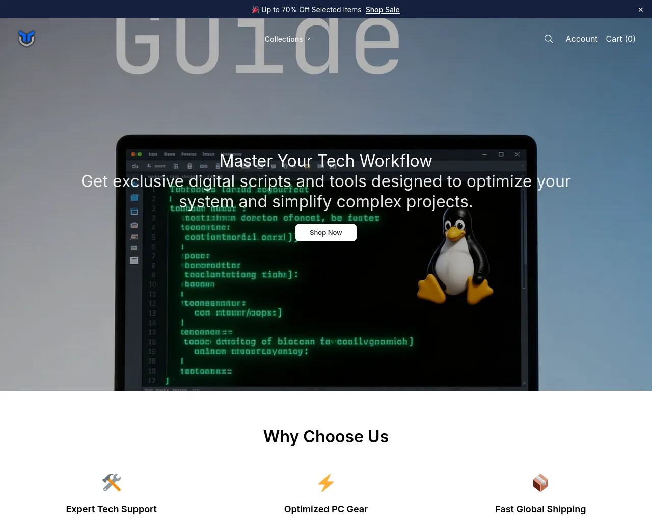 Screenshot of aethernode.shop