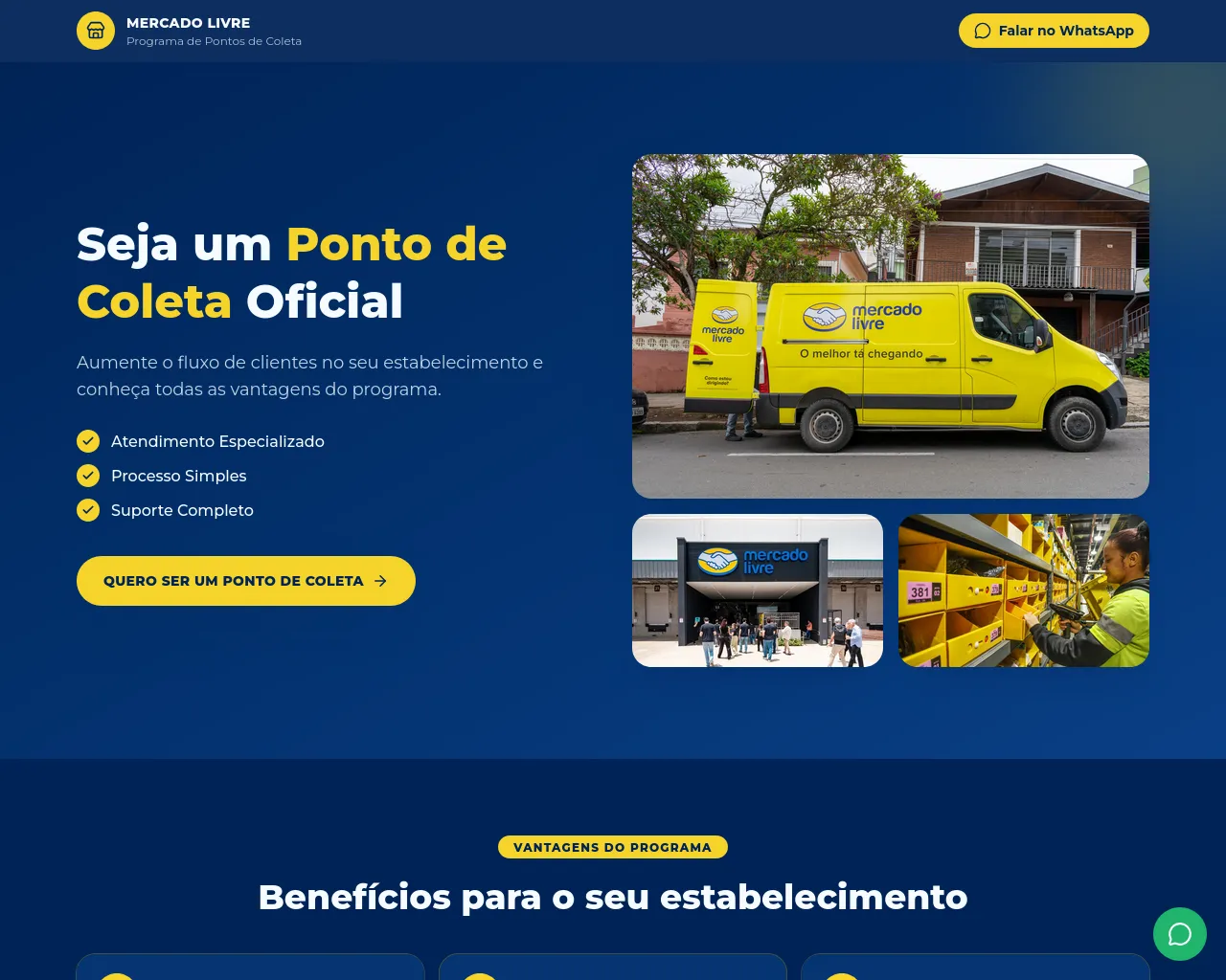 Screenshot of pontodecoletamercadolivre.site