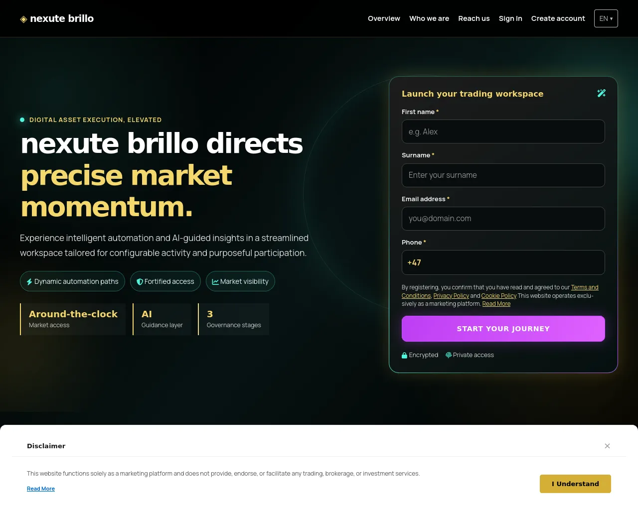 Screenshot of nexutebrillosystem.com