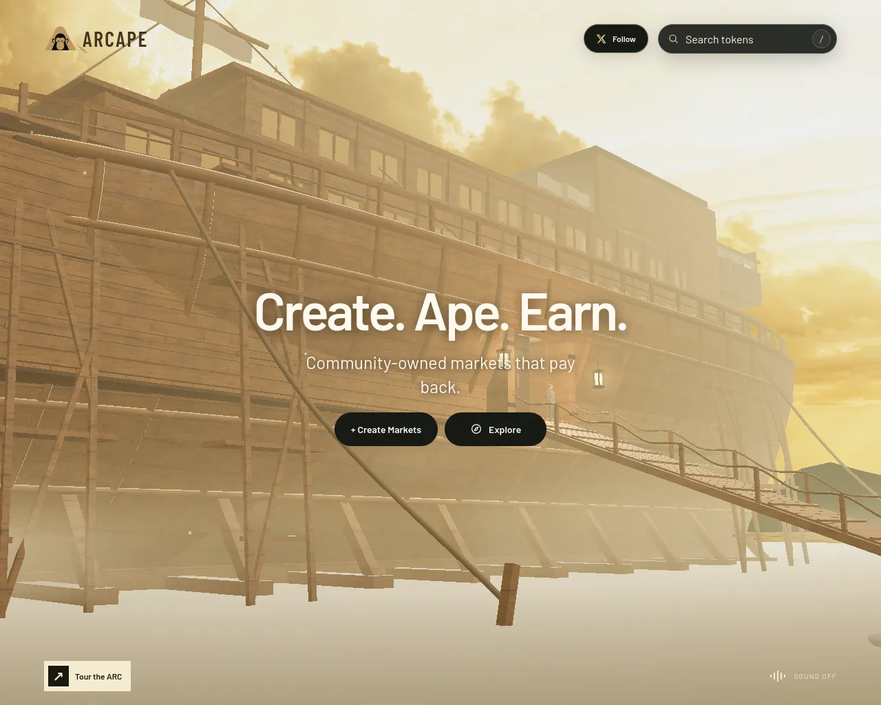 Screenshot of arcape.fun