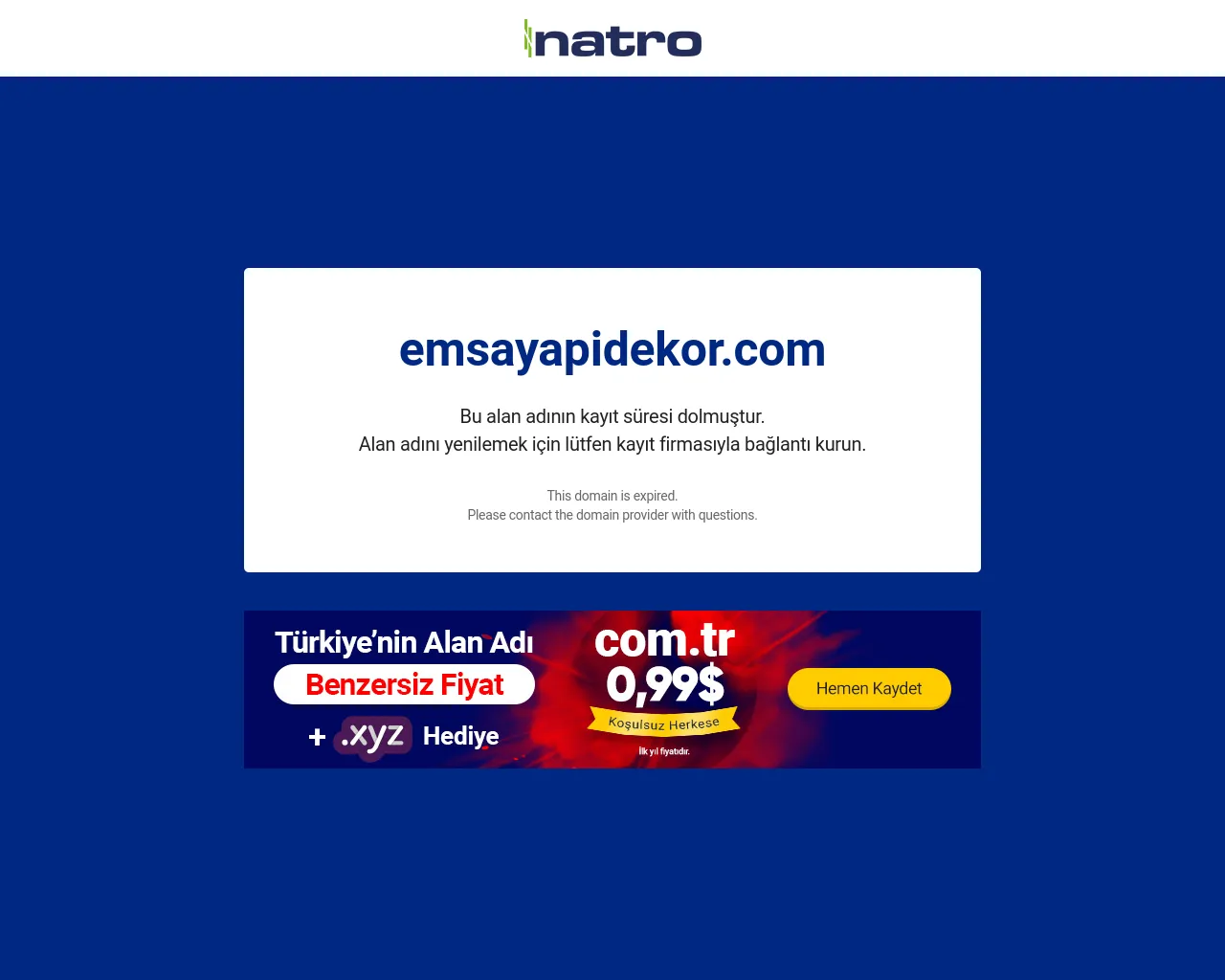 Screenshot of emsayapidekor.com