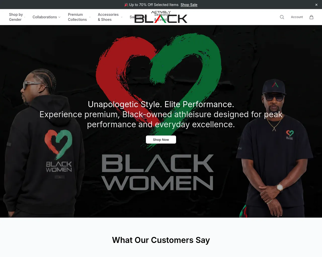 Screenshot of activelyblackonline.shop