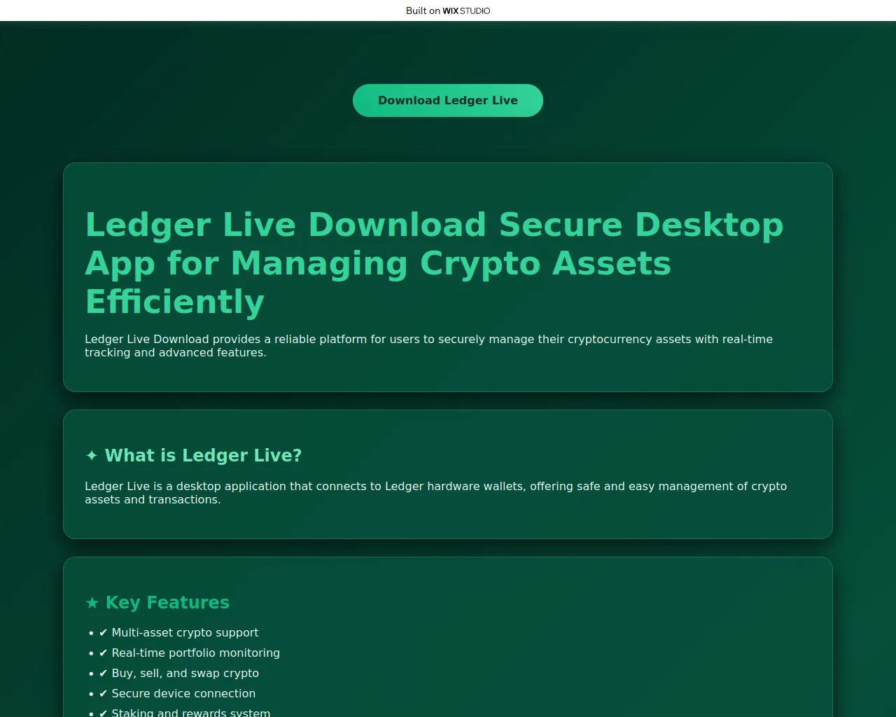 Screenshot of live-download-us.wixstudio.com