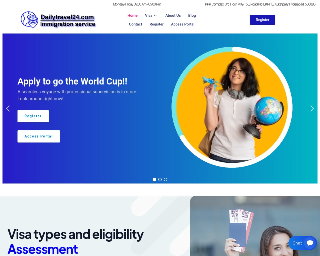 Screenshot of dailytravels247.com