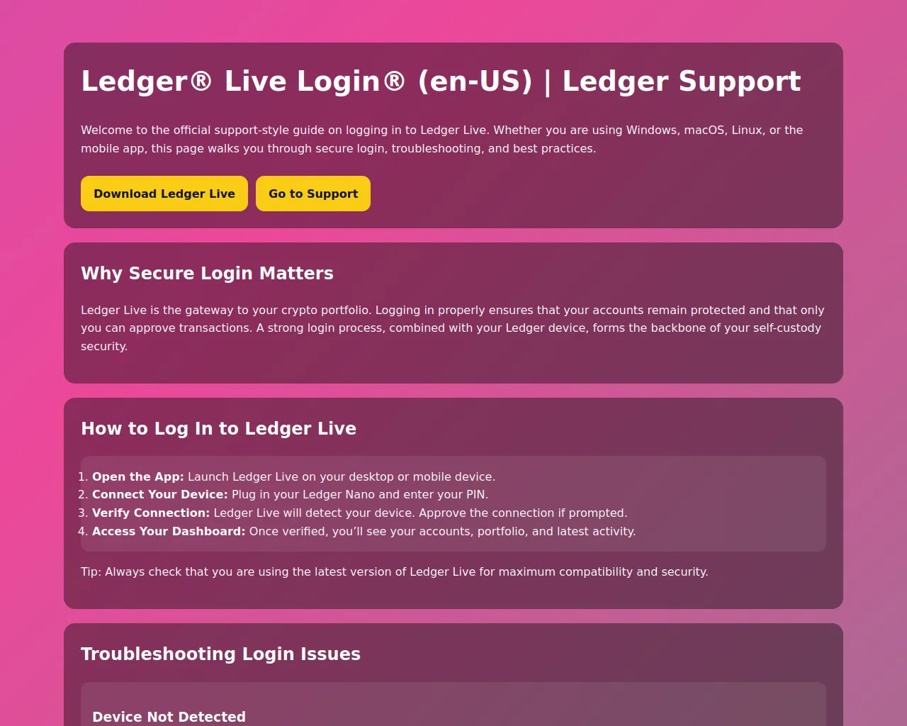 Screenshot of ledger-live-login-swet.pages.dev
