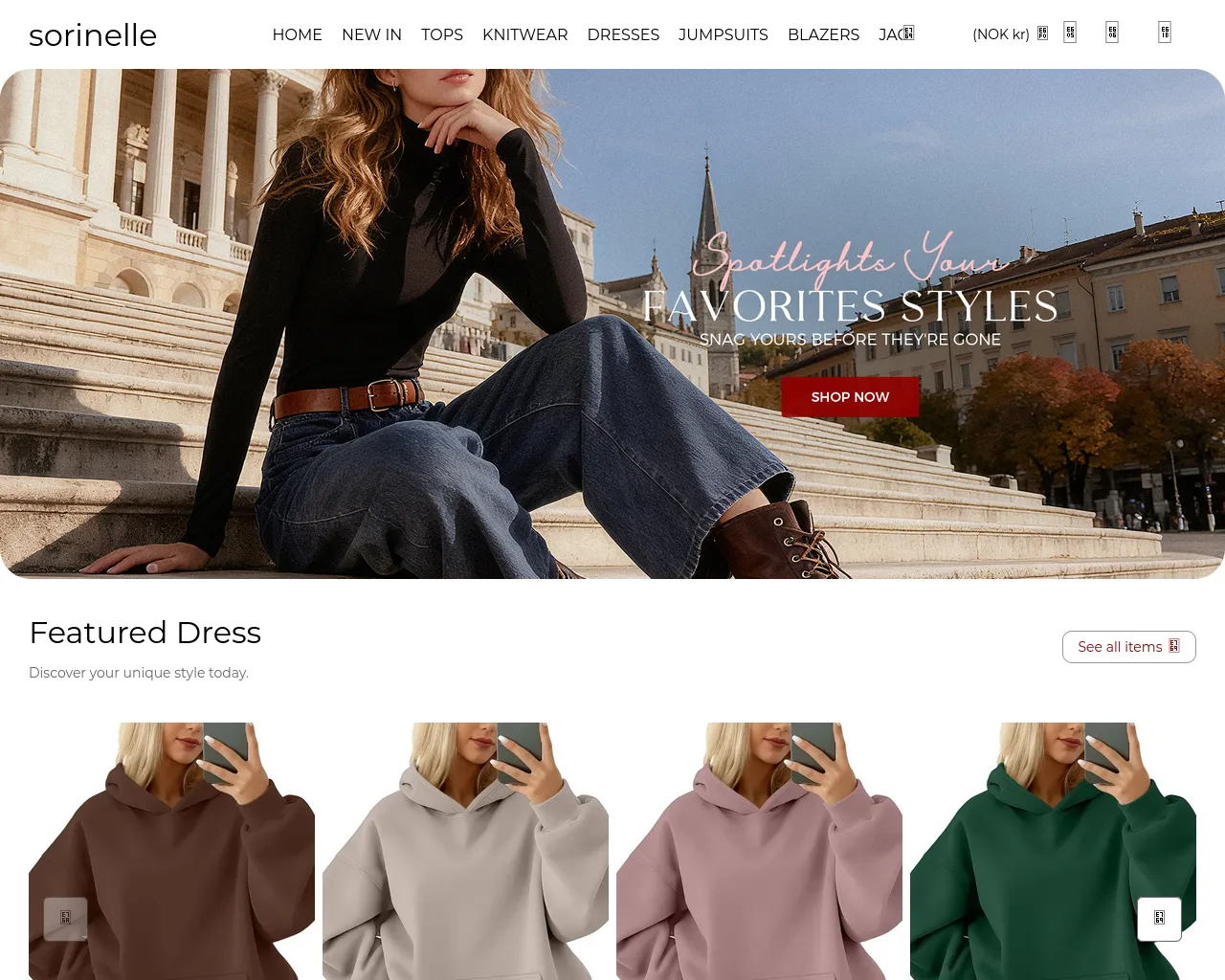 Screenshot of sorinelle.com