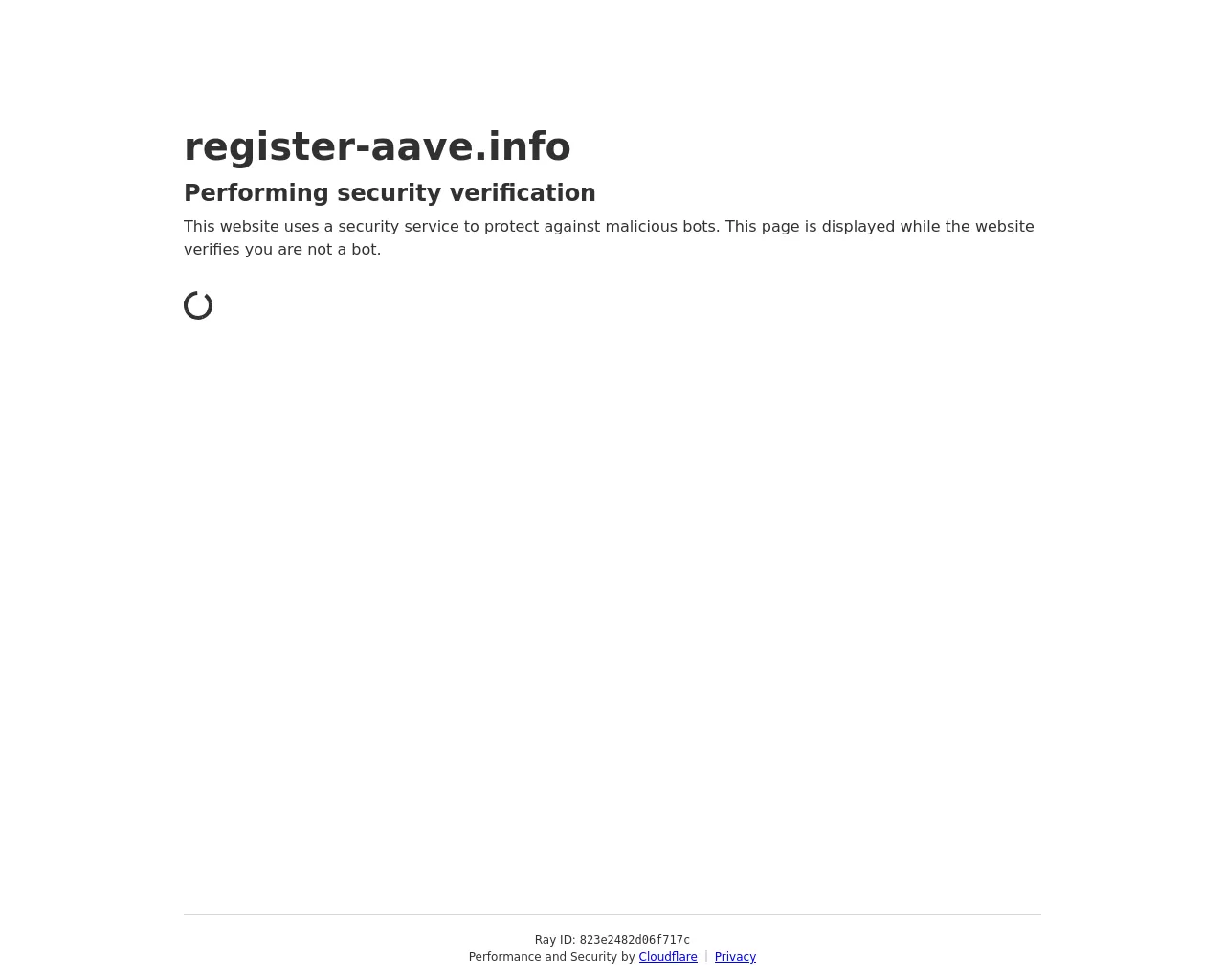 Screenshot of register-aave.info