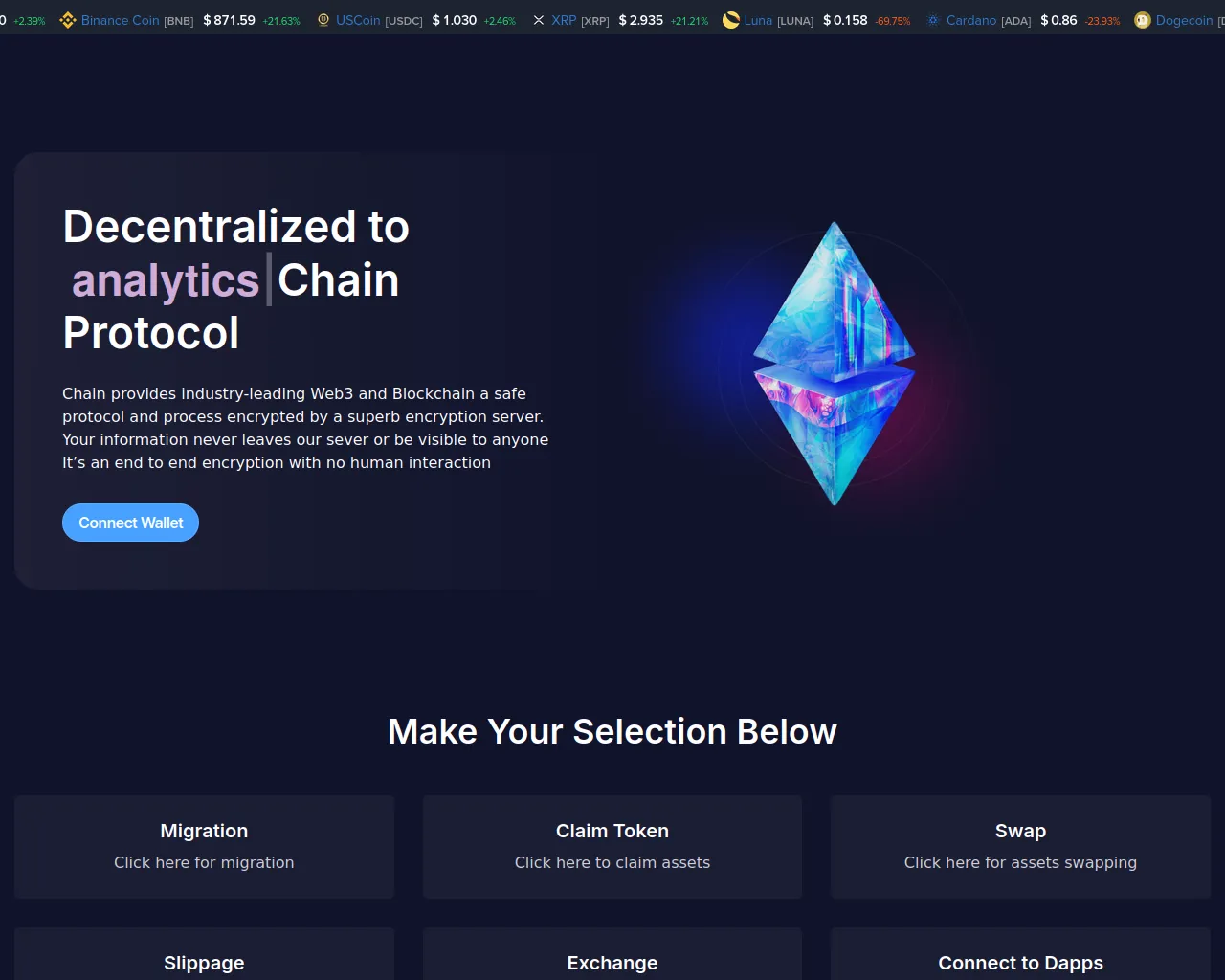Screenshot of mytradeprofitairdrop.pages.dev