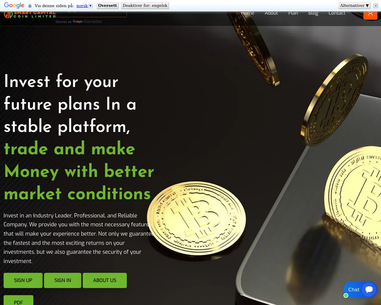 Screenshot of thesmartcapcoinltd.com