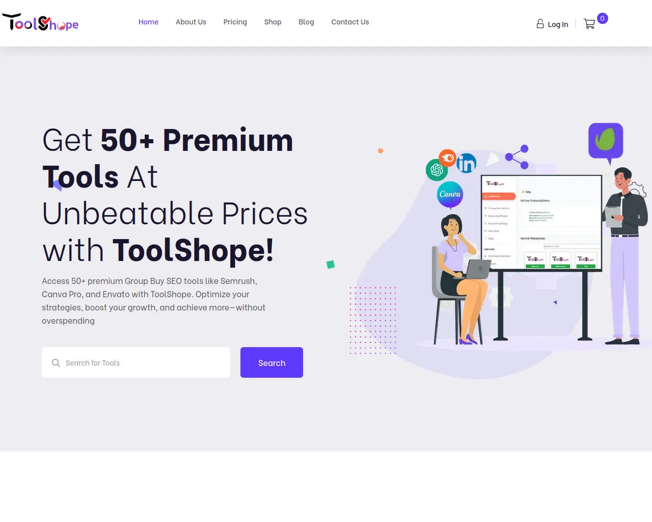 Screenshot of toolshope.com