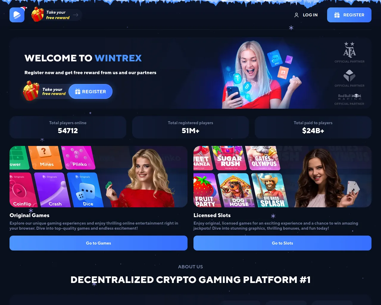 Screenshot of wintrex.com
