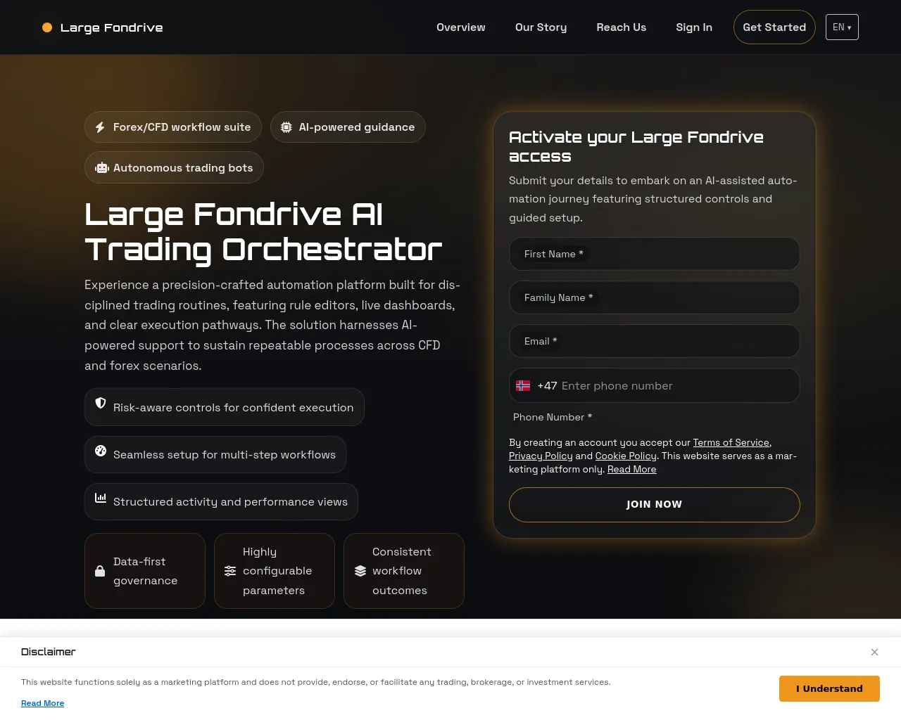 Screenshot of largefondrive.click