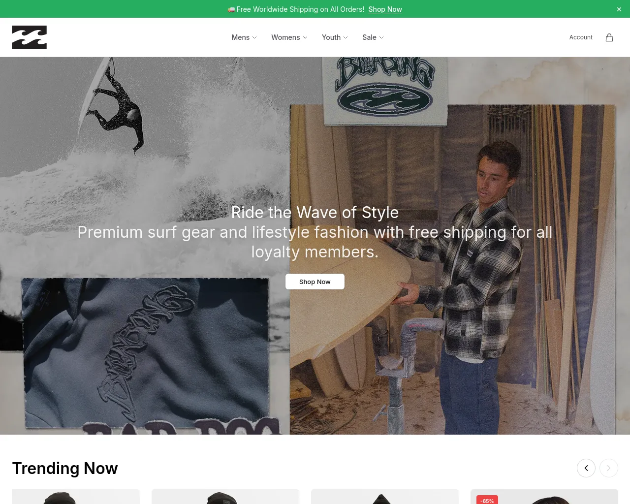 Screenshot of abong.shop