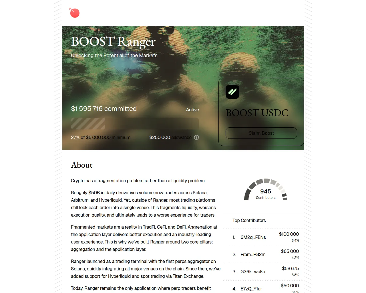 Screenshot of metadao-rangers.com
