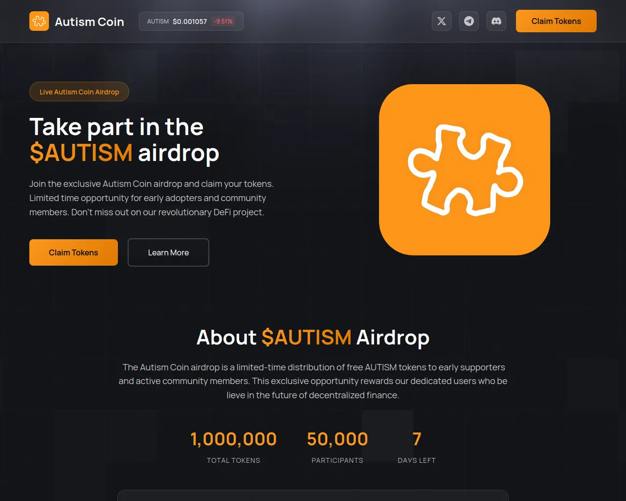 Screenshot of register-autism.fun