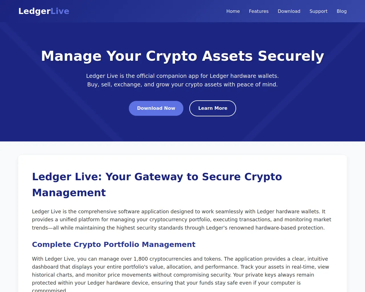 Screenshot of update-ledger-live.pages.dev