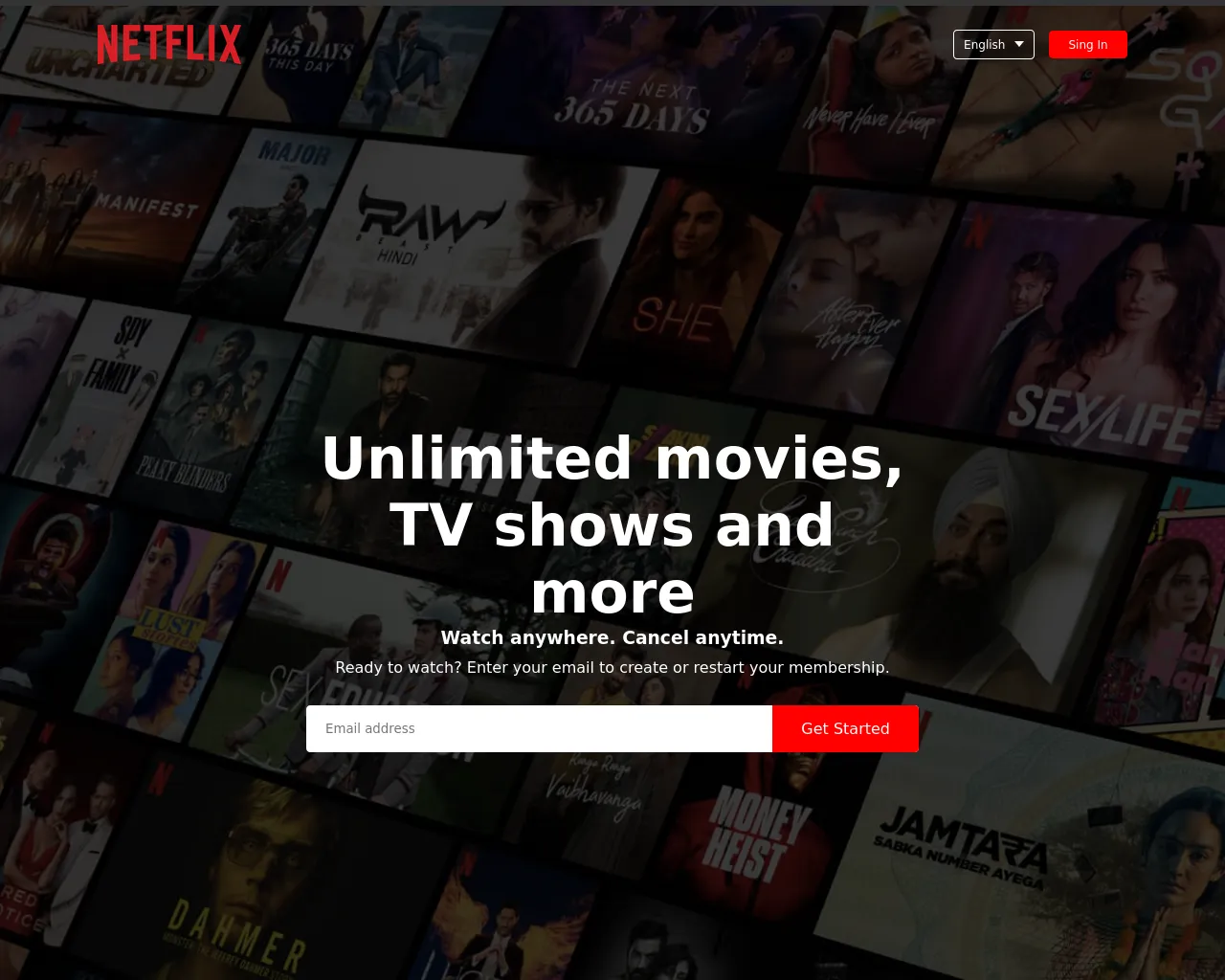 Screenshot of netflix-red-nine.vercel.app