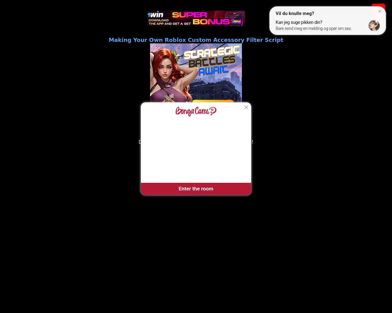 Screenshot of roblox-custom-accessory-filter-script.pages.dev