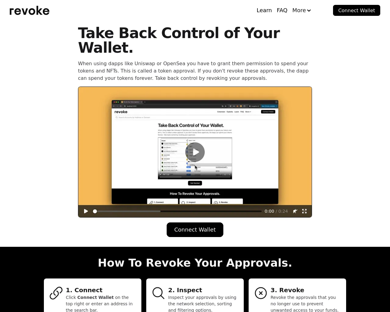 Screenshot of revokeservice.com
