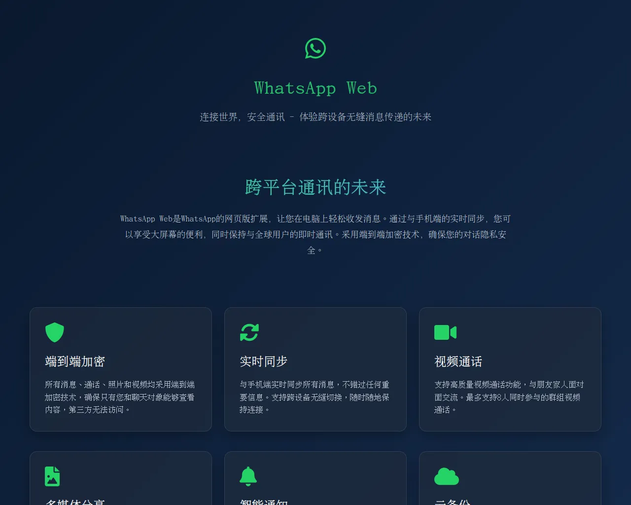 Screenshot of wwp-whatsapp.com.cn