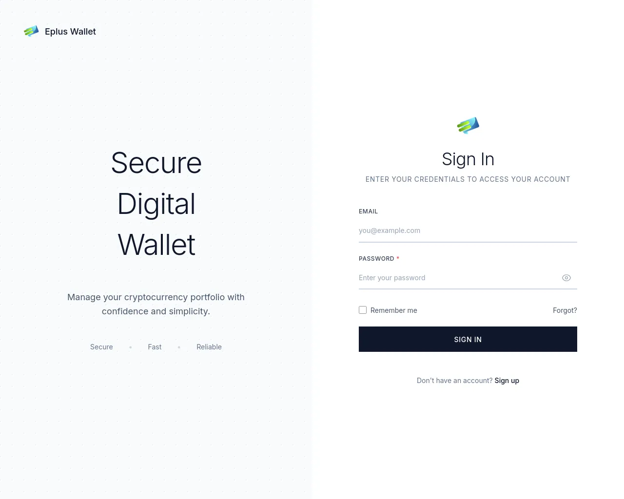 Screenshot of secure.epluswallet.com